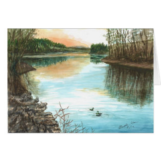 Cartão Assalto do sol / cena pacífica