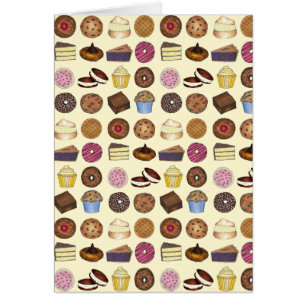 Cartão Assar Venda Cupcake Brownie Pie Cake Bake