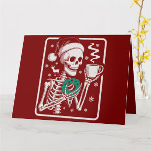 Cartão Assassinato Mostra Amigos Horror Tee Skeleton Nata