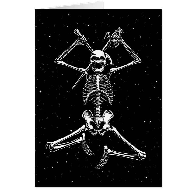 Cartão Assassino de esqueleto (Frente)
