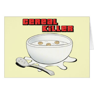 Cartão assassino do cereal