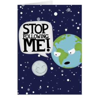 Cartão Assediador da lua