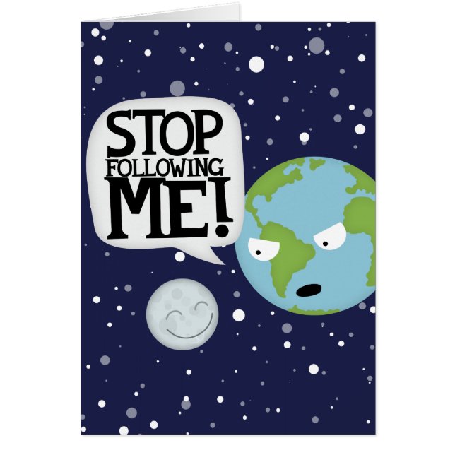 Cartão Assediador da lua (Frente)