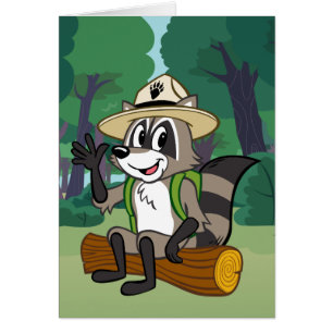 Cartão Assento do rick da guarda florestal do rick   da