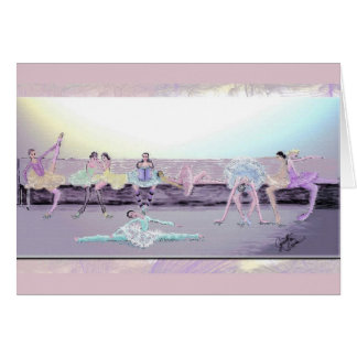 Cartão Assento no banco entre atos