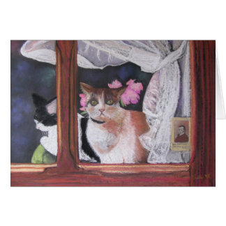 Cartão assentos de janela