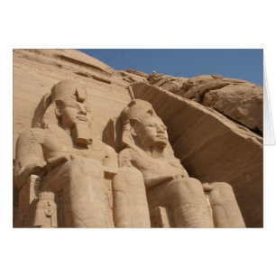 Cartão assentos de simbel abu