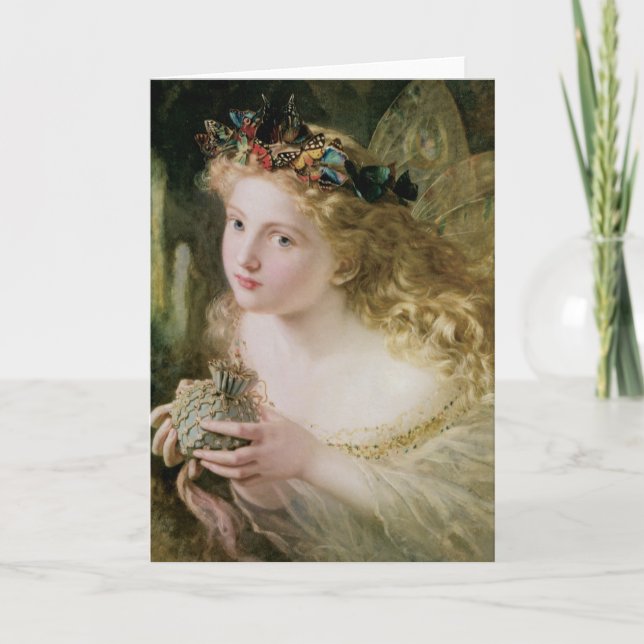 Cartão Assim, sua fada é feita das coisas mais bonitas (Frente)