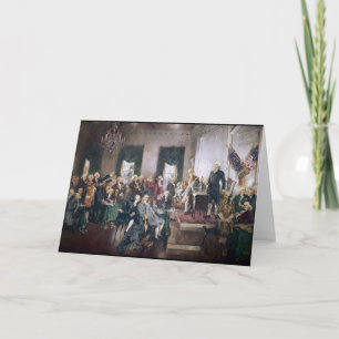 Cartão Assinatura da Constituição dos EUA por Christy