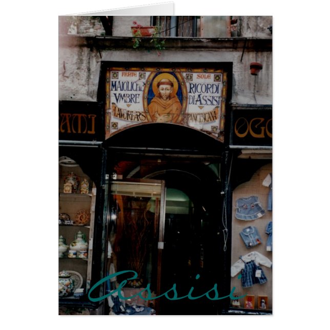 Cartão Assisi Umbria (Frente)