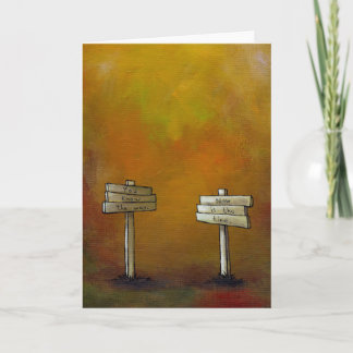 Cartão Assista a Sinais - pintura motivada ART DIÁRIA