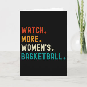 Cartão Assista mais jogador de esboços femininos Spo