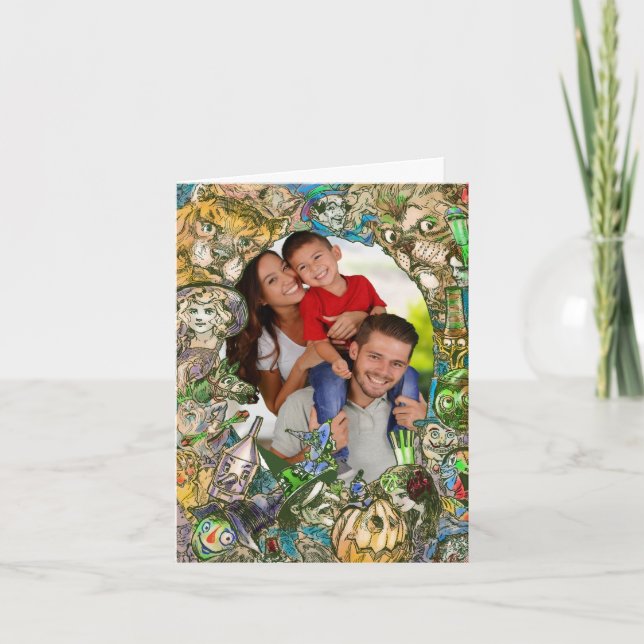 CARTÃO ASSISTENTE DA PLACA DE NATAL DA FAMÍLIA OZ + SUA F (Frente)