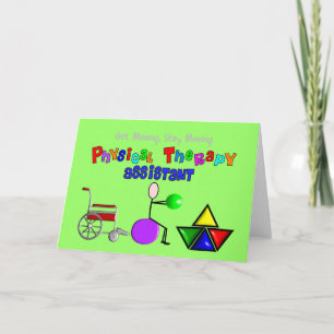 Cartão Assistente de Terapia Física Oferece Gráficos Excl