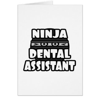 Cartão Assistente dentário Ninja