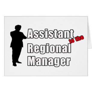 Cartão Assistente engraçado ao gerente regional