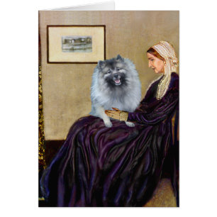 Cartão Assobiadores Mãe - Keeshond (F)