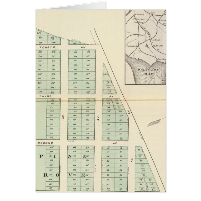 Cartão Associação das Terras de Brighton, vizinha a Prima (Frente)
