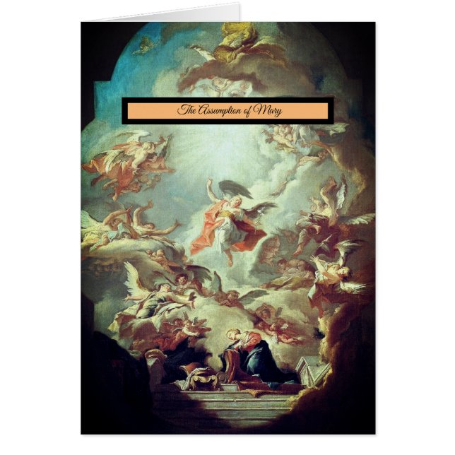 Cartão Assunção de Mary (Frente)