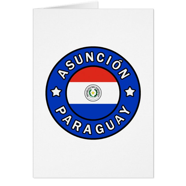 Cartão Assunção Paraguai (Frente)