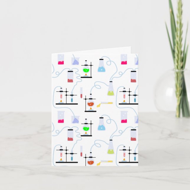 Cartão Assunto da Escola de Laboratório de Testes de Ciên (Frente)