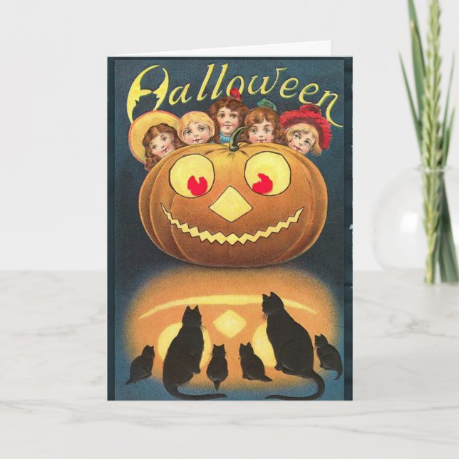 Cartão Assustador de Halloween (Frente)