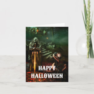 Cartão Assustador de Halloween