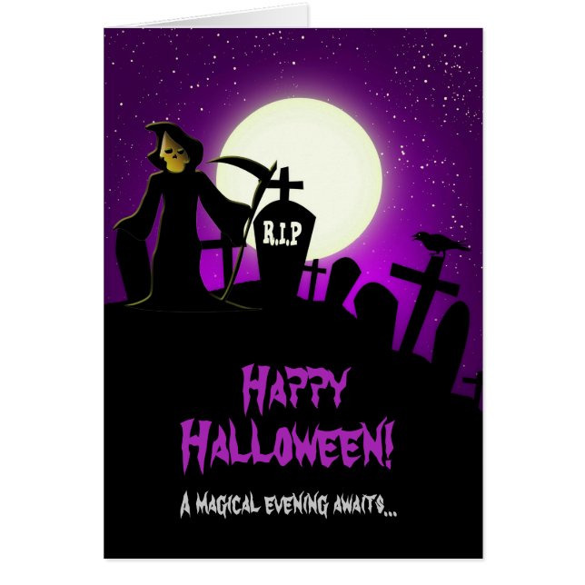 Cartão Assustador Halloween (Frente)