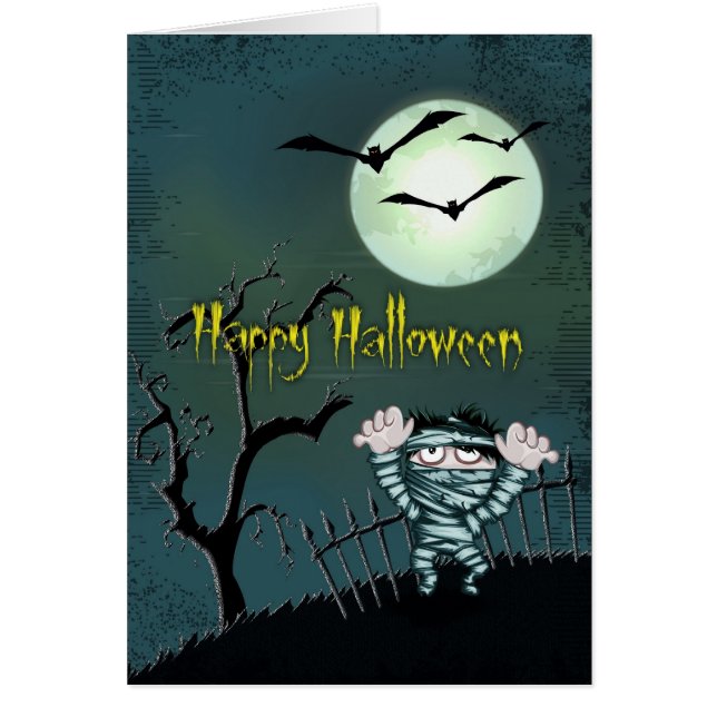 Cartão Assustador Halloween (Frente)