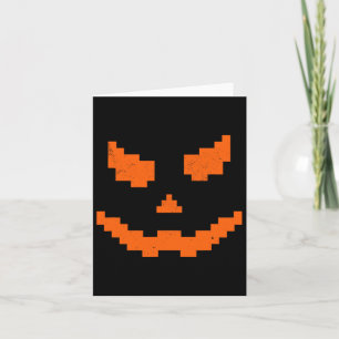 Cartão Assustador Halloween Jack O Lanterna Pumpkin Mau s
