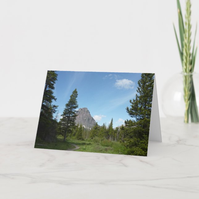 Cartão Aster Park Trail no Glacier National Park (Frente)