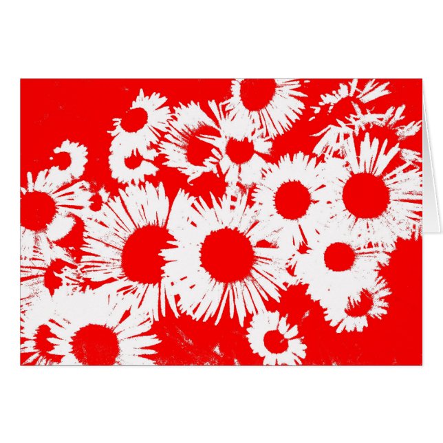 Cartão Áster selvagem de Nova Inglaterra (Frente Horizontal)