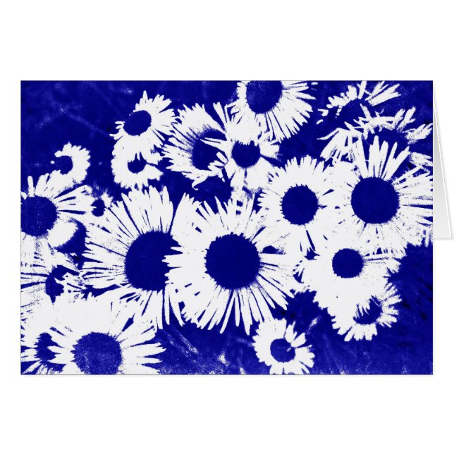 Cartão Áster selvagem de Nova Inglaterra (Frente Horizontal)