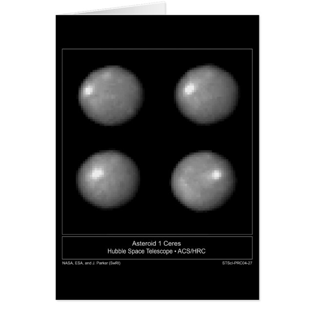 Cartão Asteroid-1-Ceres-2004-27a (Frente)