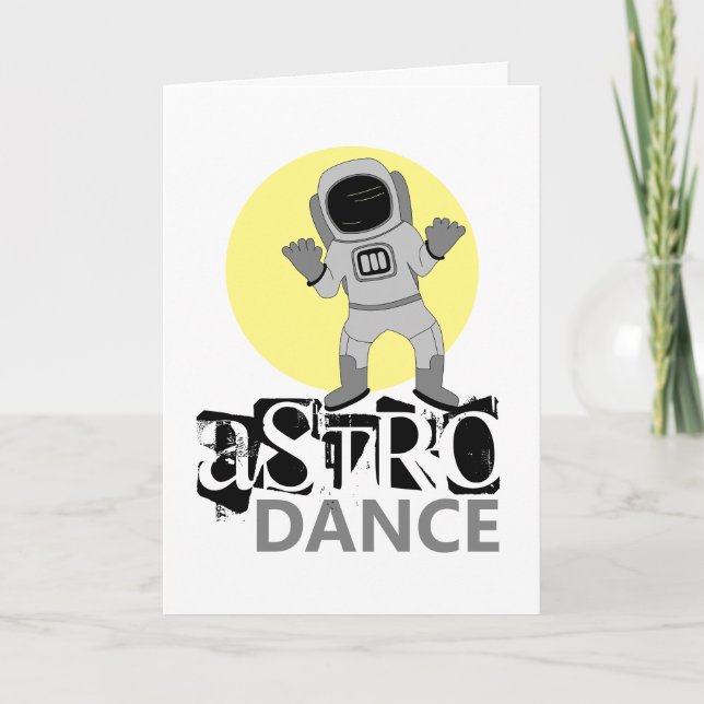 Cartão Astro Dança, Astronauta (Frente)