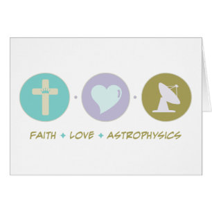 Cartão Astrofísica do amor da fé