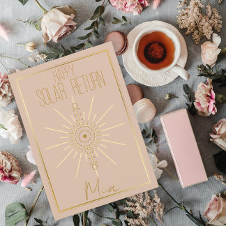 Cartão Astrologia Pensava Aniversário