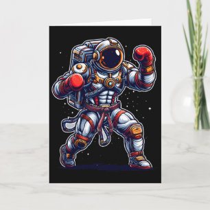 Cartão Astronaut Muay Thai Boxe Caratê Kickboxing Marti