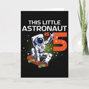 Cartão Astronaut Skate Faz 5 Anos Skate Astronauta 5 Anos