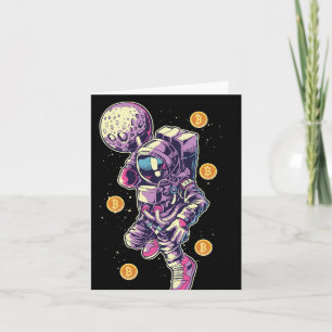 Cartão Astronauta Bitmoeda à Lua - Bitmoney Crypto
