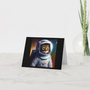 Cartão Astronauta de Gato