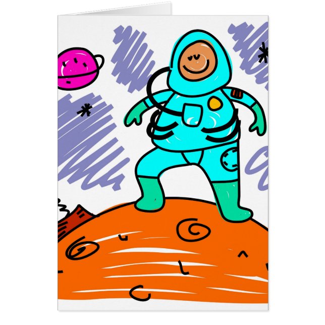 Cartão Astronauta Kid (Frente)