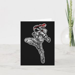 Cartão Astronauta Muay Thai Boxing Karate Kickboxing