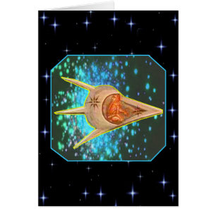 Cartão Astronautas antigos