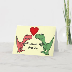 Cartão AT- Love in First Bite Dinossaur Card