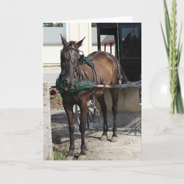 Cartão At the Hitching Post (Frente)