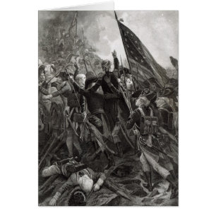 Cartão Ataque do ponto rochoso, em julho de 1779