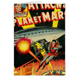 Cartão Ataque no planeta Marte