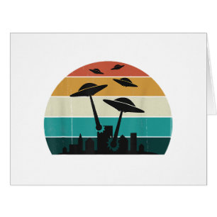 Cartão Ataque OVNI Retroativo Sunset - Legal Molho Voador