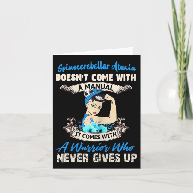 Cartão Ataxia Espinocerebelar Não Vem Com Um Manual  (Frente)